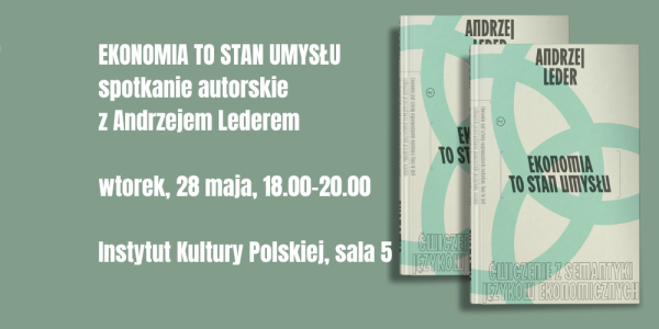 Spotkanie z Andrzejem Lederem w ramach cyklu "Alternatywy dla kapitalizmu"